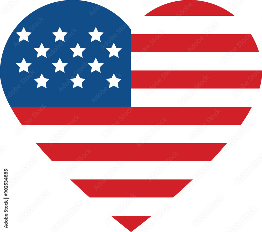 United States of America (USA) flag vector United States of America (USA) flag vector