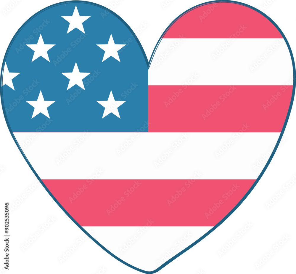 United States of America (USA) flag vector United States of America (USA) flag vector