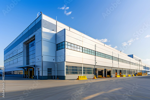 Wallpaper Mural Modern logistics warehouse building structure. Torontodigital.ca