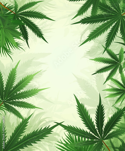 background for a business presentation about legal medical cannabis