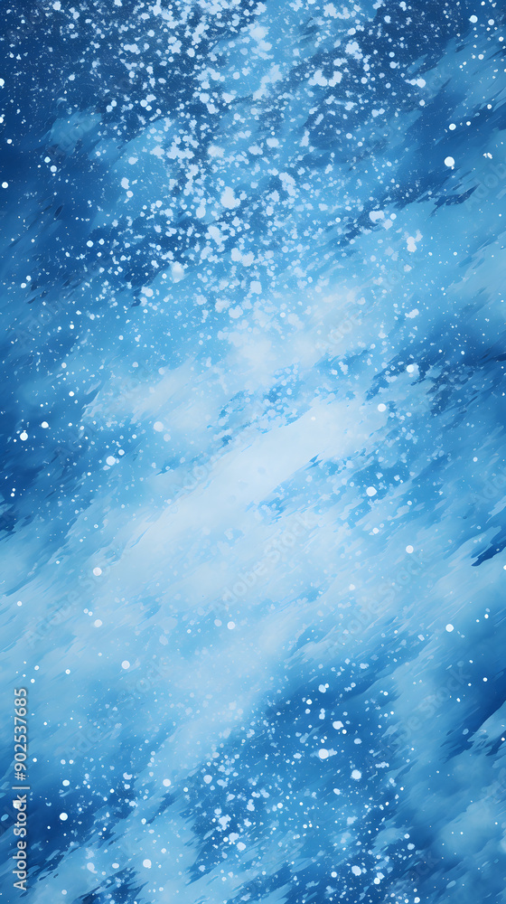 Fototapeta premium Digital technology blue and white water element abstract graphic poster background with generative