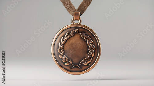 Bronze athletic award medal...