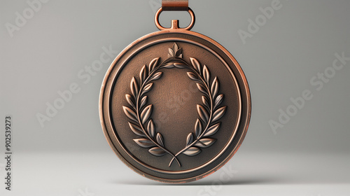 Bronze athletic award medal...