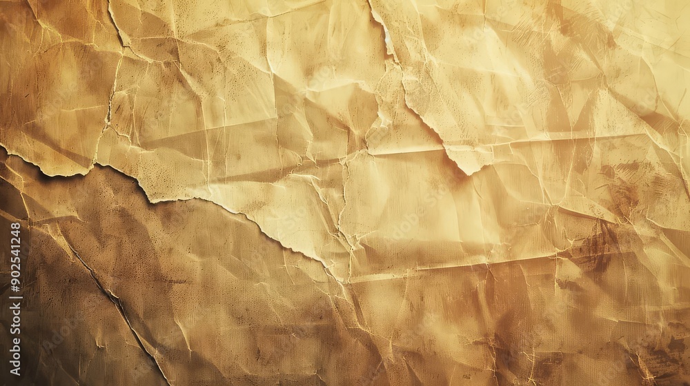 Crumpled and Worn Brown Paper Texture Crumpled and Worn Brown Paper Texture