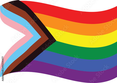 LGBTQ Rainbow Pride Flag Vector