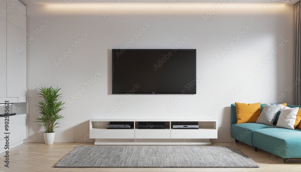 modern living room interior with tv modern living room interior with tv