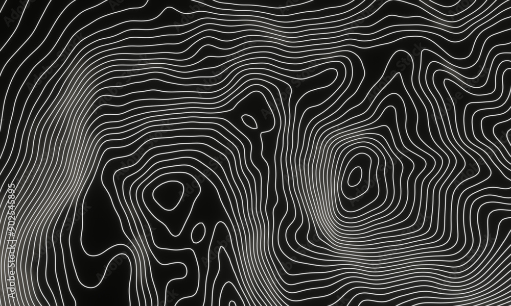 White contour layers. Mountain contour lines. White contour layers. Mountain contour lines.