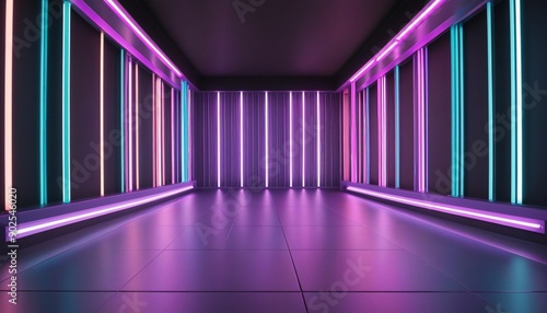 Wallpaper Mural Striped Neon Room, Background, Wall Paper, Design Torontodigital.ca