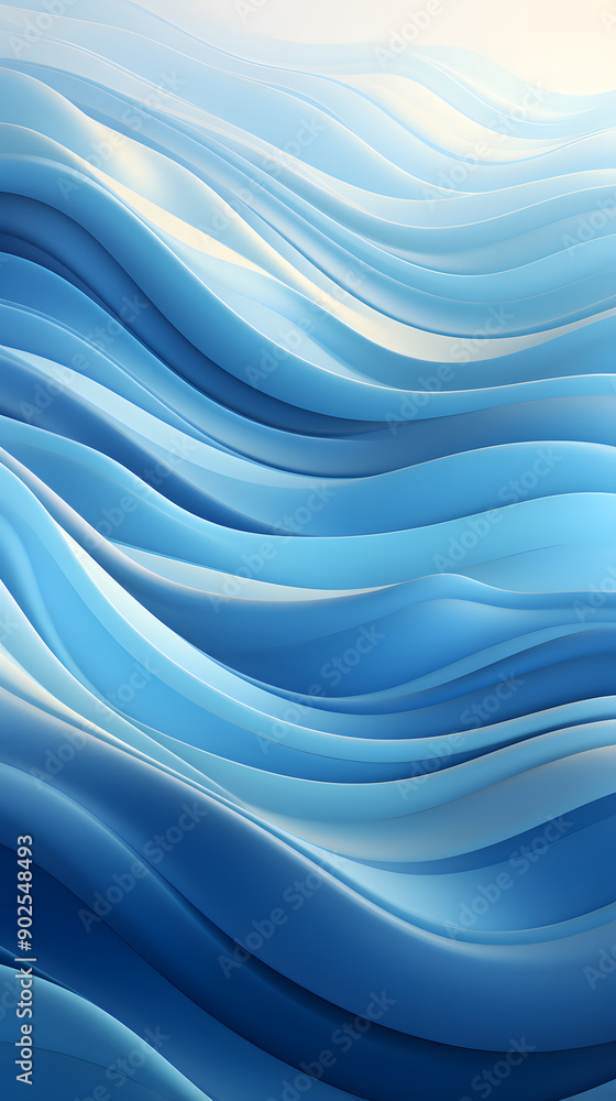 Fototapeta premium Digital technology minimalist gradient landscape abstract graphic poster background with generative