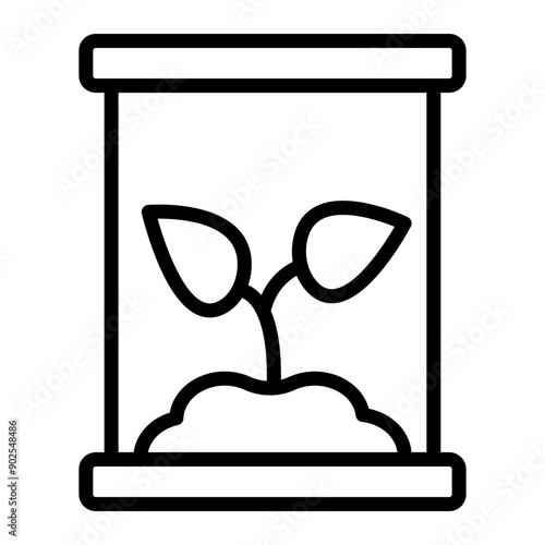 Replant Vector Line Icon Design