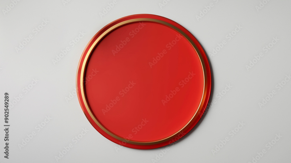 Red And Gold Circle Mockup. Red And Gold Circle Mockup.
