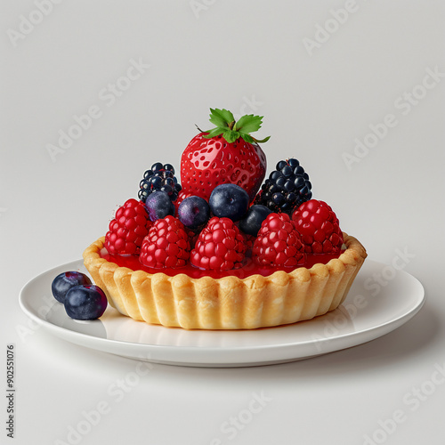 Delightful Mini Cakes with Fresh Fruits A Sweet Treat