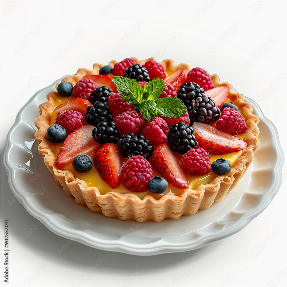 Delightful Mini Cakes with Fresh Fruits A Sweet Treat Delightful Mini Cakes with Fresh Fruits A Sweet Treat