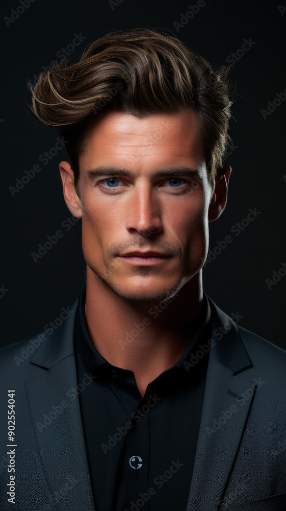 Obraz premium Close Up Portrait Of Man