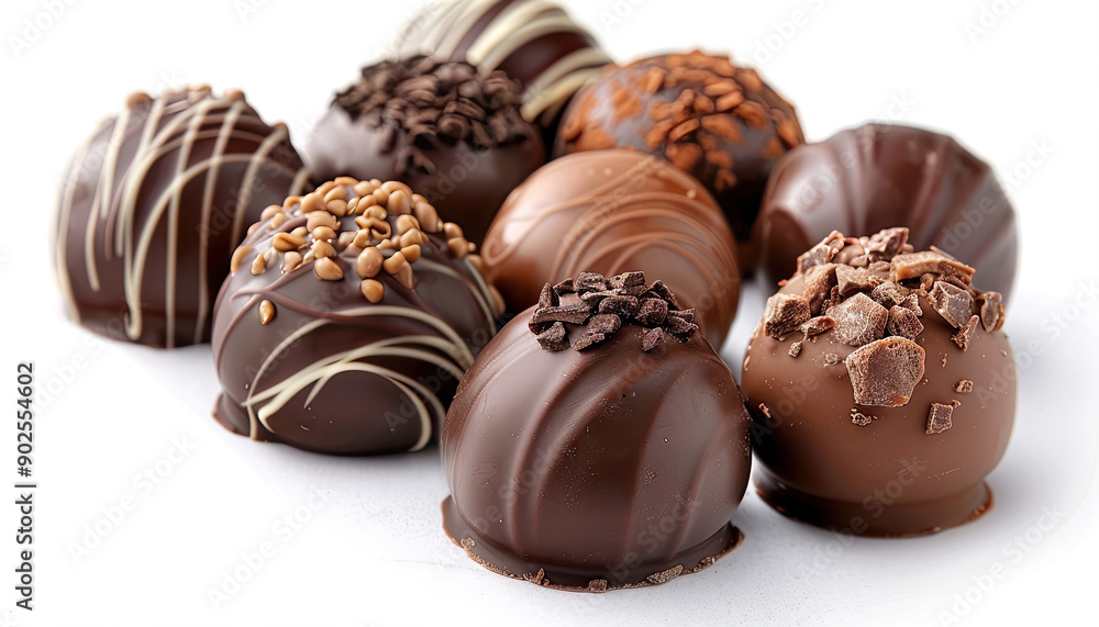 chocolate and nuts on white background chocolate and nuts on white background