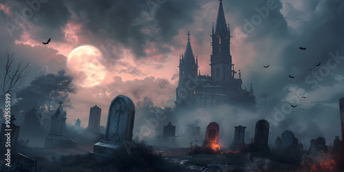 Wallpaper Mural A Journey Through Eerie Graveyards, Rising Undead, and Sinister Reapers in Chilling Moonlit Landscapes Torontodigital.ca