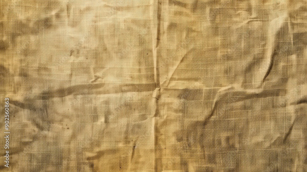 Wrinkled Beige Fabric Texture with a Fine Weave Wrinkled Beige Fabric Texture with a Fine Weave