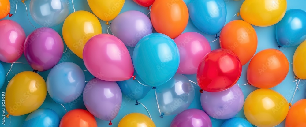 Happy Birthday Balloons, Symbolizing Joy And Festivity Happy Birthday Balloons, Symbolizing Joy And Festivity