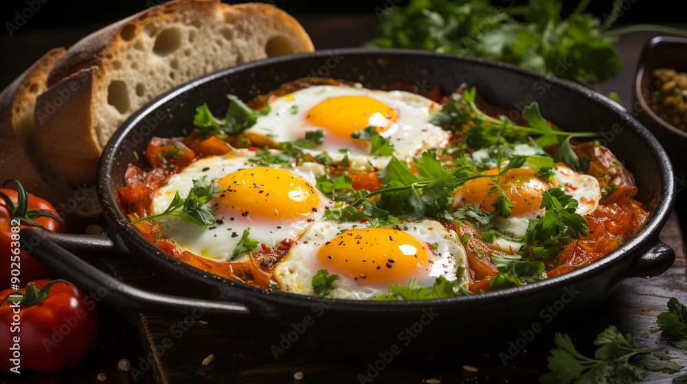 Homemade breakfast shakshuka Homemade breakfast shakshuka