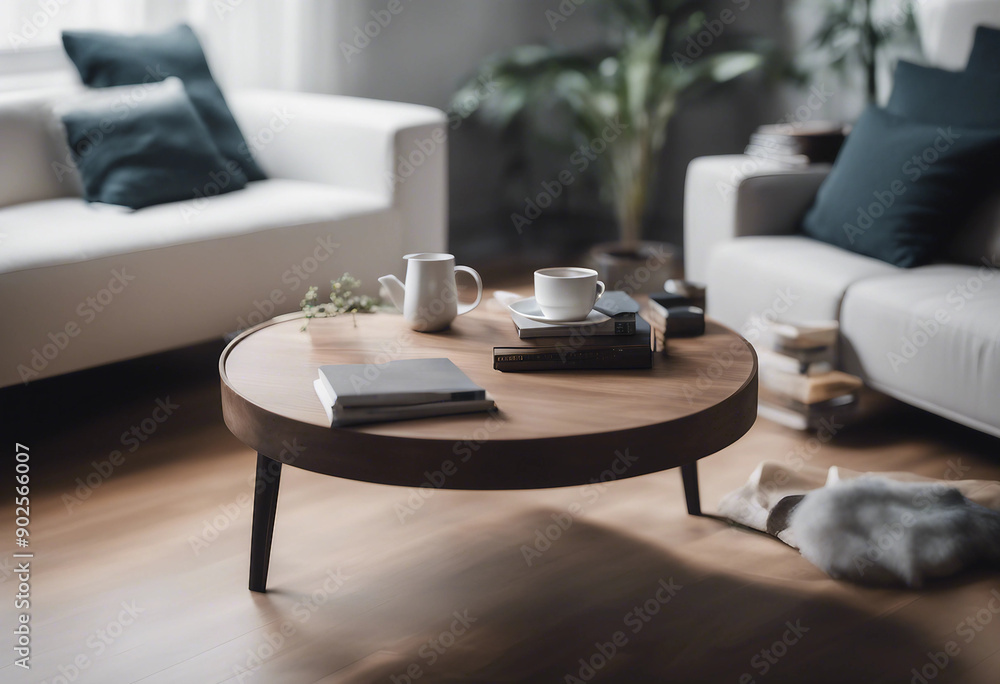 Set of various modern living room small coffee tables isolated on transparent background Set of various modern living room small coffee tables isolated on transparent background