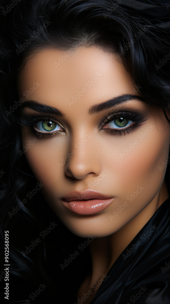 A Radiant Portrait of a Glamorous Woman A Radiant Portrait of a Glamorous Woman