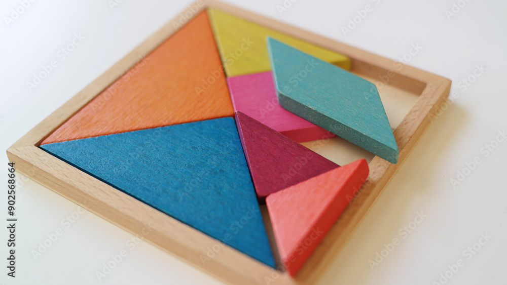 Fototapeta premium Tangram puzzle 