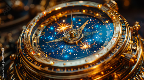 Wallpaper Mural Fantasy  Zodiac Compass.  Astronomy Tool Torontodigital.ca