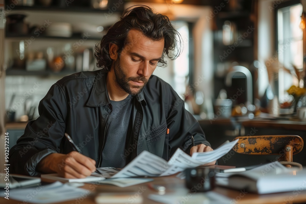 Financial planner helping entrepreneur restructure debt, Business, managing loans effectively Financial planner helping entrepreneur restructure debt, Business, managing loans effectively