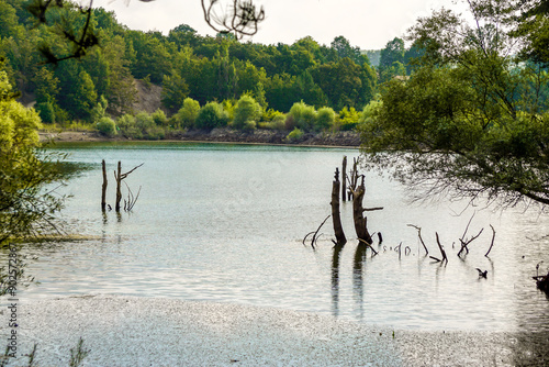 Yenipazar lake in bilecik Turkey in the morning natural beauty photo