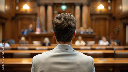 A public defender in court defending a client, showcasing the role of public defenders in providing legal representation