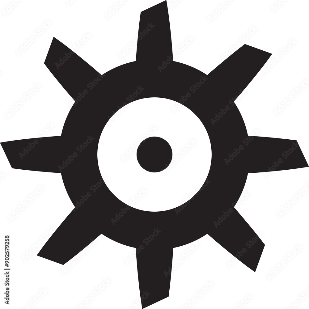 Gear Glyph Icon