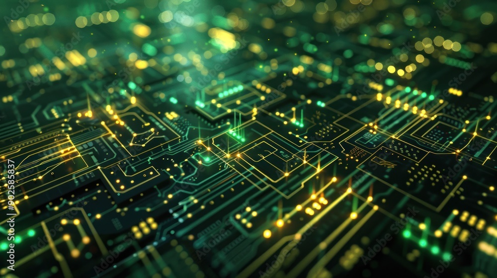 Abstract Circuit Board Design Abstract Circuit Board Design