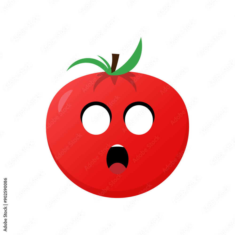 custom made wallpaper toronto digitalTomato icon emoji vector illustration. Illustration tomato isolated on white backgrounds