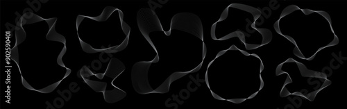 Blend line set. Blend line for abstract digital background. Abstract hi tech. Abstract digital background with technology. Vector abstract technology.	
