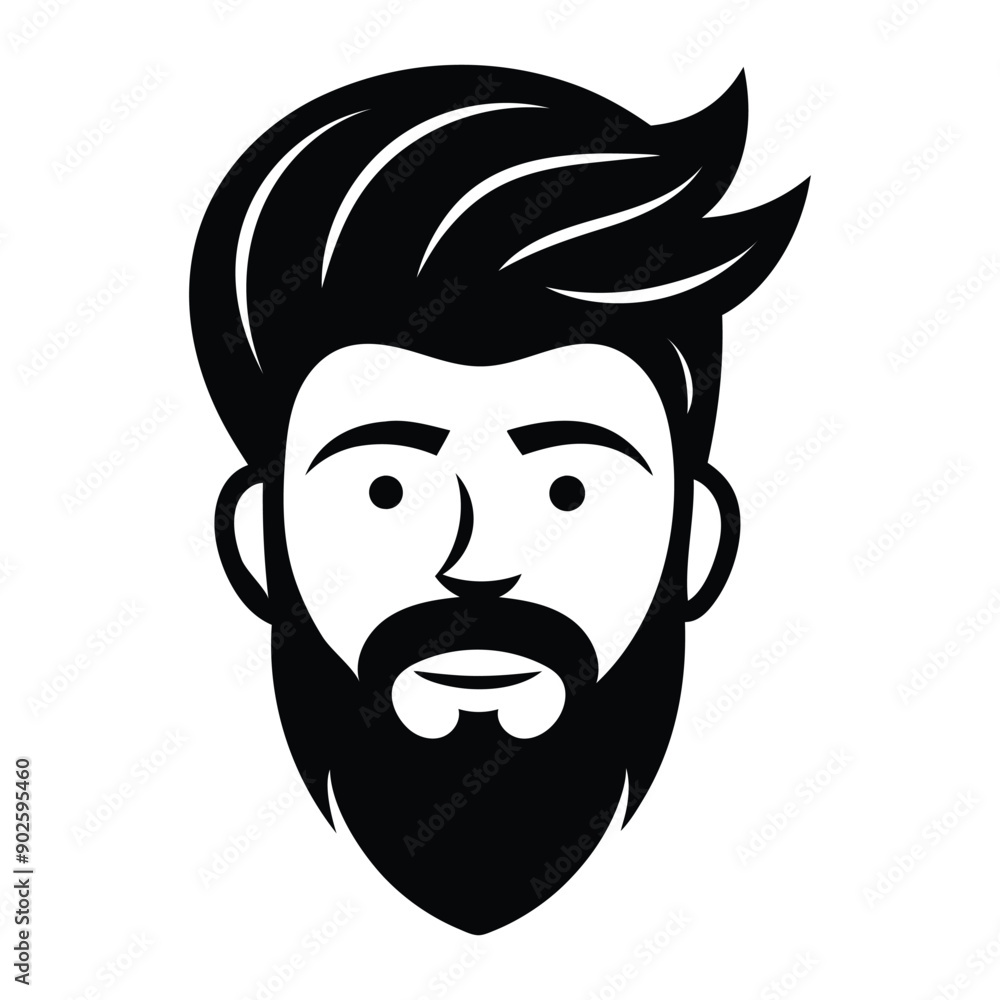 Male hairstyle design vector illustration Male hairstyle design vector illustration