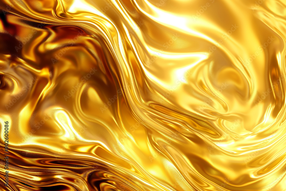 Abstract golden liquid metal background Abstract golden liquid metal background