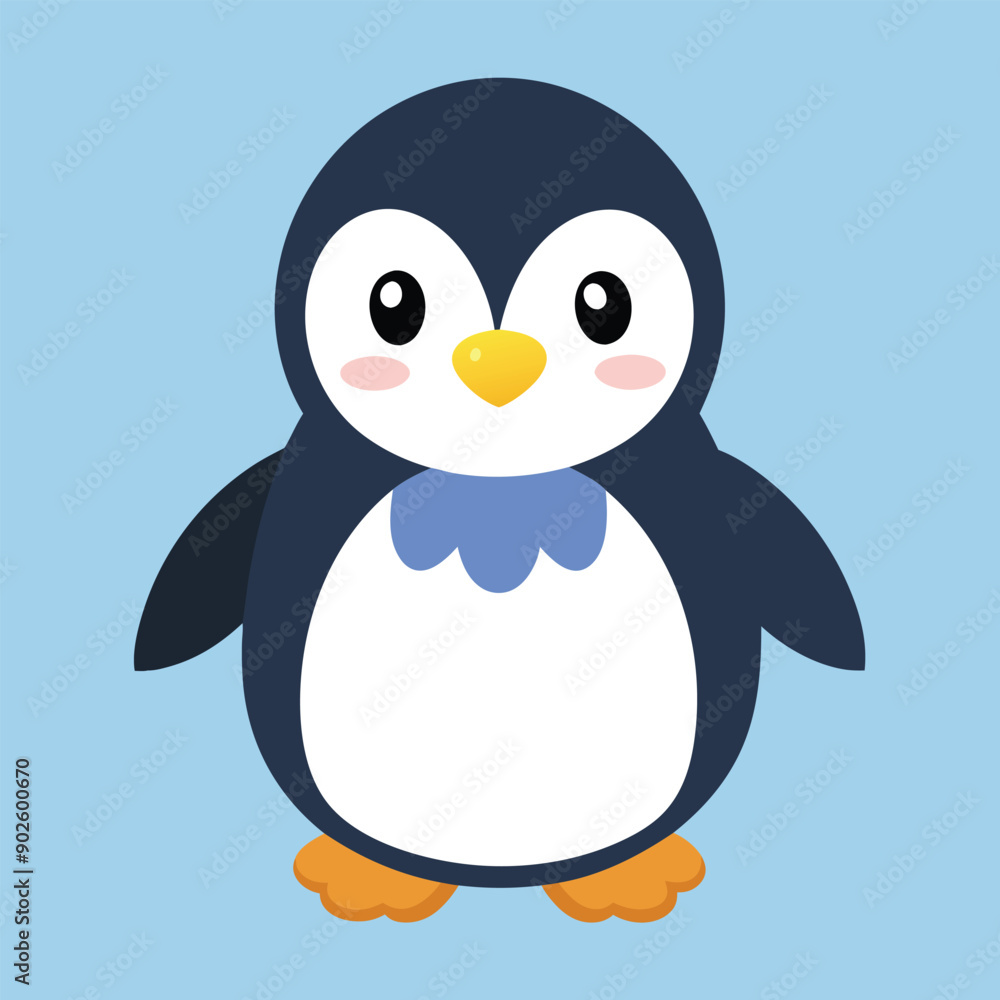 Fototapeta premium cute penguin animal cartoon icon isolated