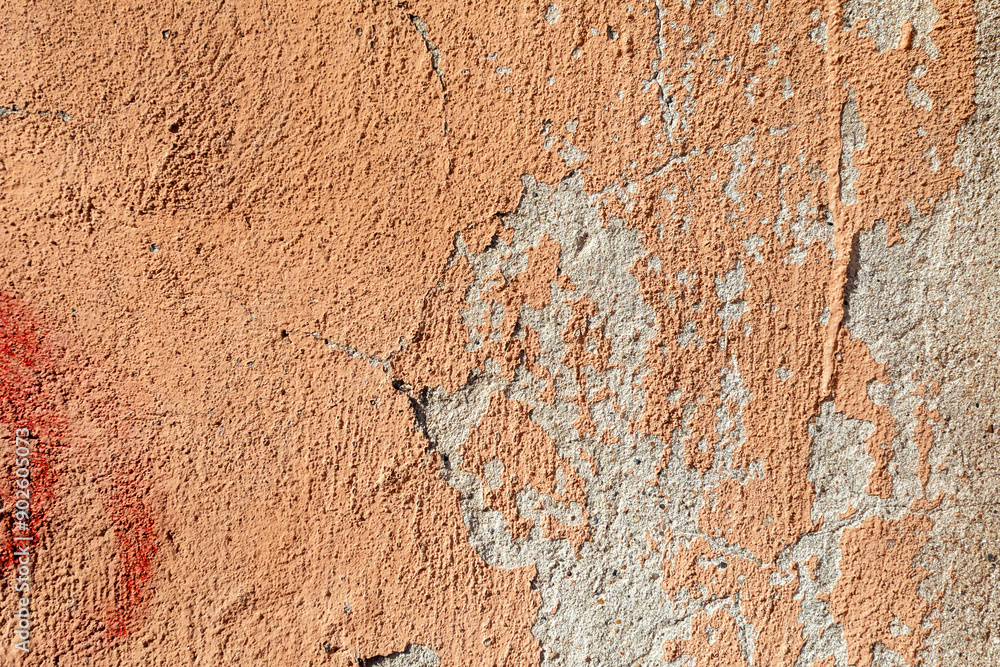 Old plaster on the facade of a building. Old plaster on the facade of a building.