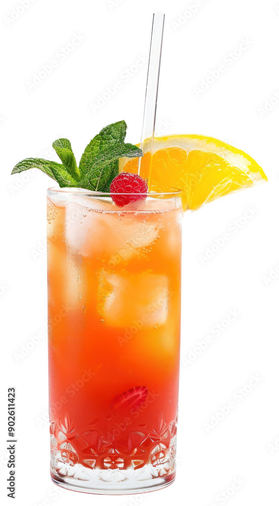 Refreshing summer cocktail with fruit Refreshing summer cocktail with fruit
