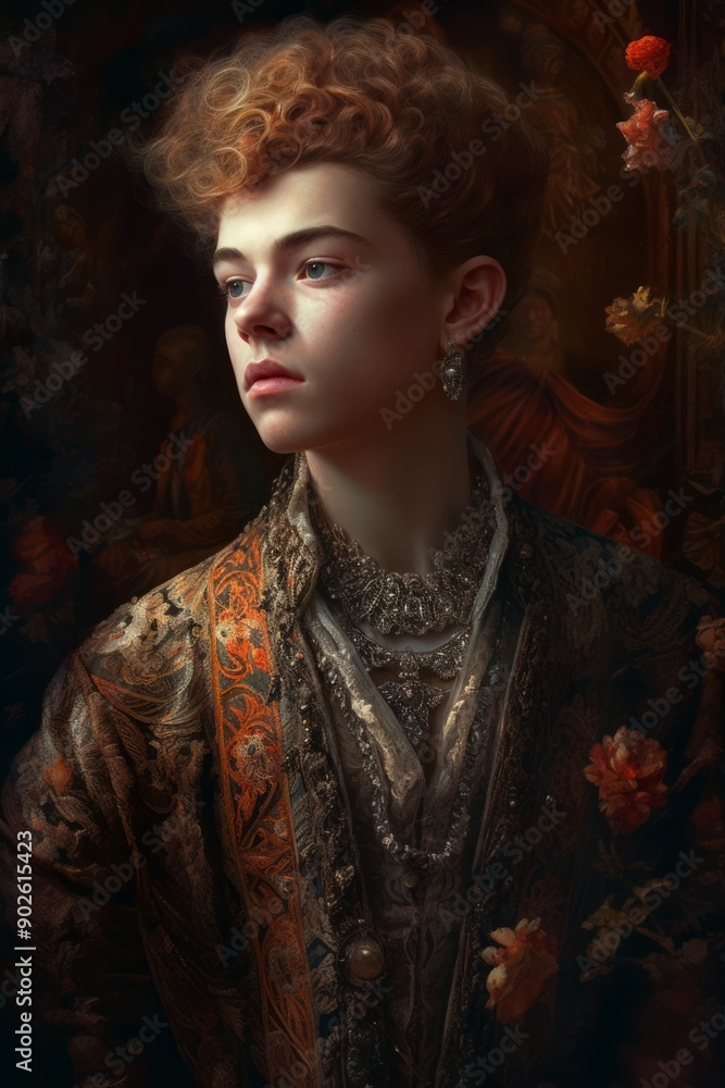 Baroque-inspired portrait of a prince Baroque-inspired portrait of a prince