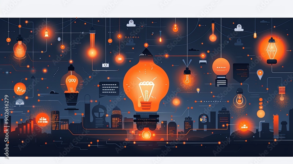 business concept flat vector illustration. Set of landing page design ...
