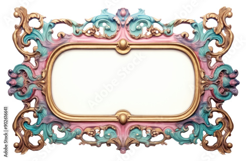 PNG  Abstract frame white background decoration. photo