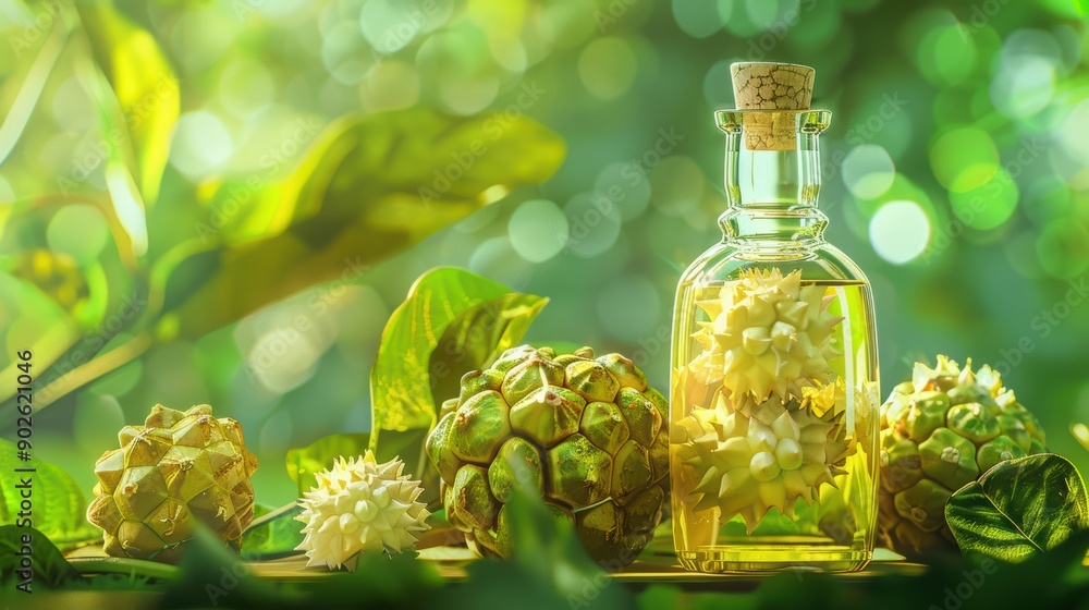 Natural Oil Extract from Starfruit in a Glass Bottle Natural Oil Extract from Starfruit in a Glass Bottle