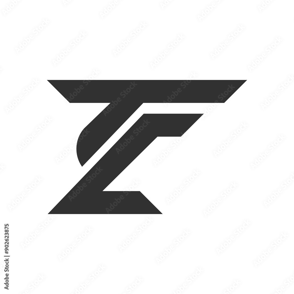 the logo consists of the letter Z and F. Abstract, outline and elegant. the logo consists of the letter Z and F. Abstract, outline and elegant.