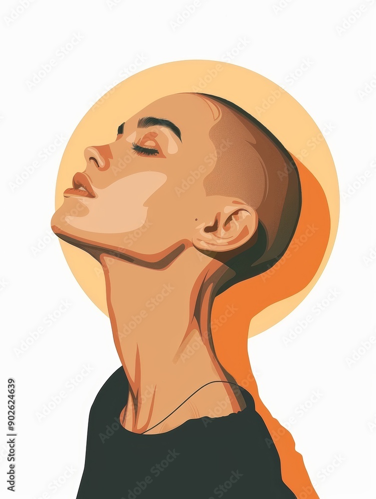Empowered Woman Portrait for Self-Love and Confidence Generative AI Empowered Woman Portrait for Self-Love and Confidence Generative AI