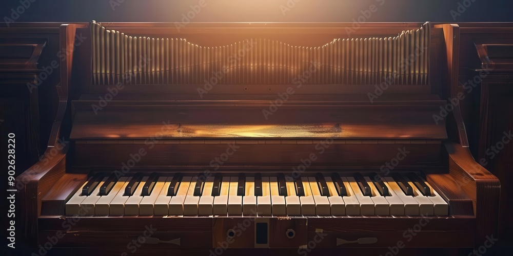 Classical Organ. Traditional music instrument concept Classical Organ. Traditional music instrument concept
