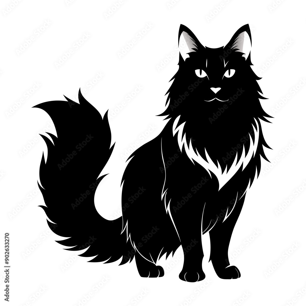 Obraz premium Persian cat - isolated vector illustration