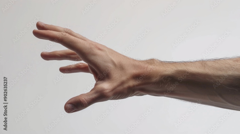 A hand is shown with a finger pointing up A hand is shown with a finger pointing up