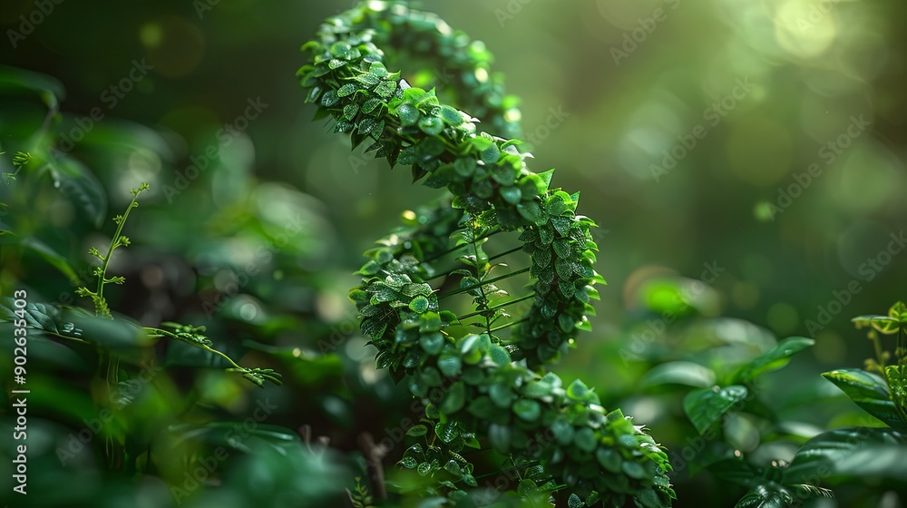 Fototapeta premium dna, illustration, science, vector, helix, healthcare and medicine, biology, flat design, icon symbol, symbol, simplicity, horizontal, chemistry, no people, design, green color, technology, digitally 