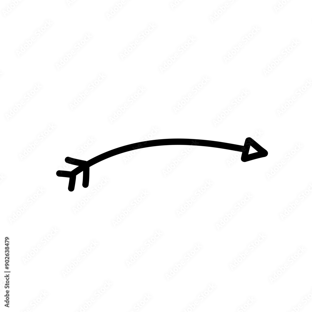 Fototapeta premium arrow doodle illustration